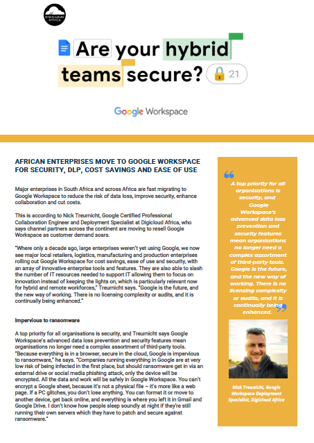 Articles - Google Workspace security
