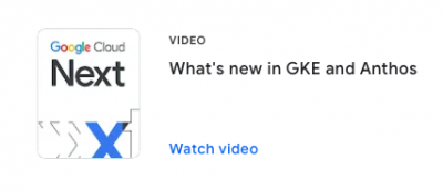 Whats new in GKE and Anthos