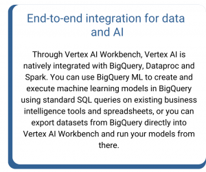Vertex AI benefits - end-to-end integration