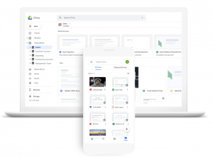 Google Workspace store files in the cloud