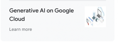 Generative AI in Google Cloud